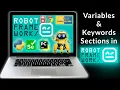 Variables and Keywords Sections in Robot Framework