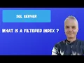 What is a filtered index SQL server