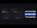 Build A Language Translator App in HTML CSS JavaScript Language Translator JavaScript