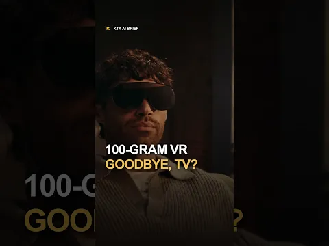 Meta’s 100-Gram VR Glasses: Would You Ditch Your TV? #ktxcrypto