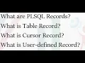 Tutorial 7 PLSQL Records