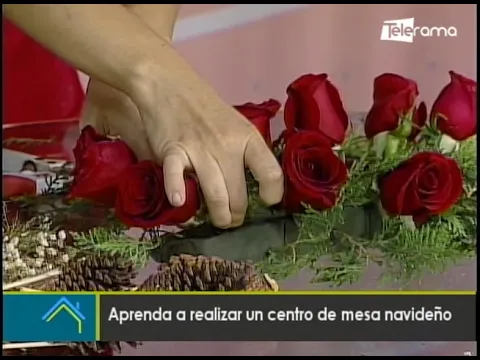 Aprenda a realizar un centro de mesa navideño