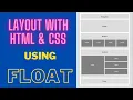 How to create layout with the help of Html CSS Float Used