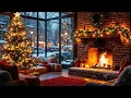 Download Lagu Best Christmas Songs of All Time🌲Piano Covers of Traditional Christmas Songs with Fireplace