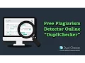 Free plagiarism detector online DaupliChecker tutorial by TechyV