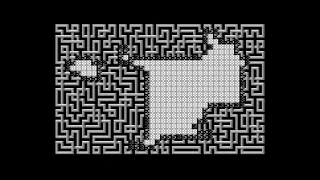 Commodore 64 Wave Function Collapse WIP timelapse of slow program