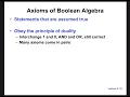 ECE2300 SP21 Cornell Boolean Algebra Lecture 2b