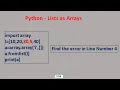 Python Arrays Methods in Array List as Arrays with Programs GE8151-PSPP Tamil 39