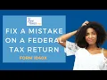 How to Fix a Mistake on a Federal Tax Return 1040x form