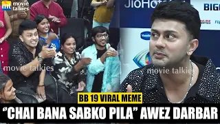 bigg boss 19 eviction awez darbar recreates his viral meme 