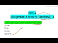 Java Language MCQ Inheritance for Interview Placement Exam