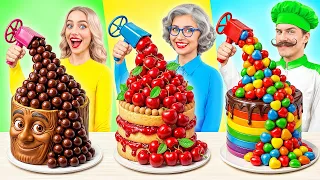 تحدي تحضير الطعام   حيل الطعام اللذيذ                    دندنها