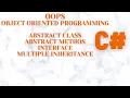 C Sharp Part11 OOPS Abstract Class Abstract Method Interface Ravinder Gattu Gattu tutorials
