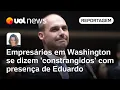 Download Lagu Empresários em Washington se dizem 'constrangidos' com presença de Eduardo | Mariana Sanches
