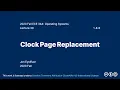 Clock Page Replacement 2023 Fall ECE 344 Section 3