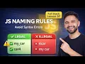 JavaScript Variable Naming Rules Conventions JS Identifiers Lesson 37 2026