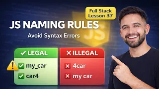 JavaScript Variable Naming Rules Conventions JS Identifiers Lesson 37 2026