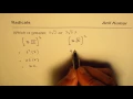 How to compare radicals