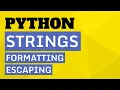 Python Tutorial for Beginners - Strings