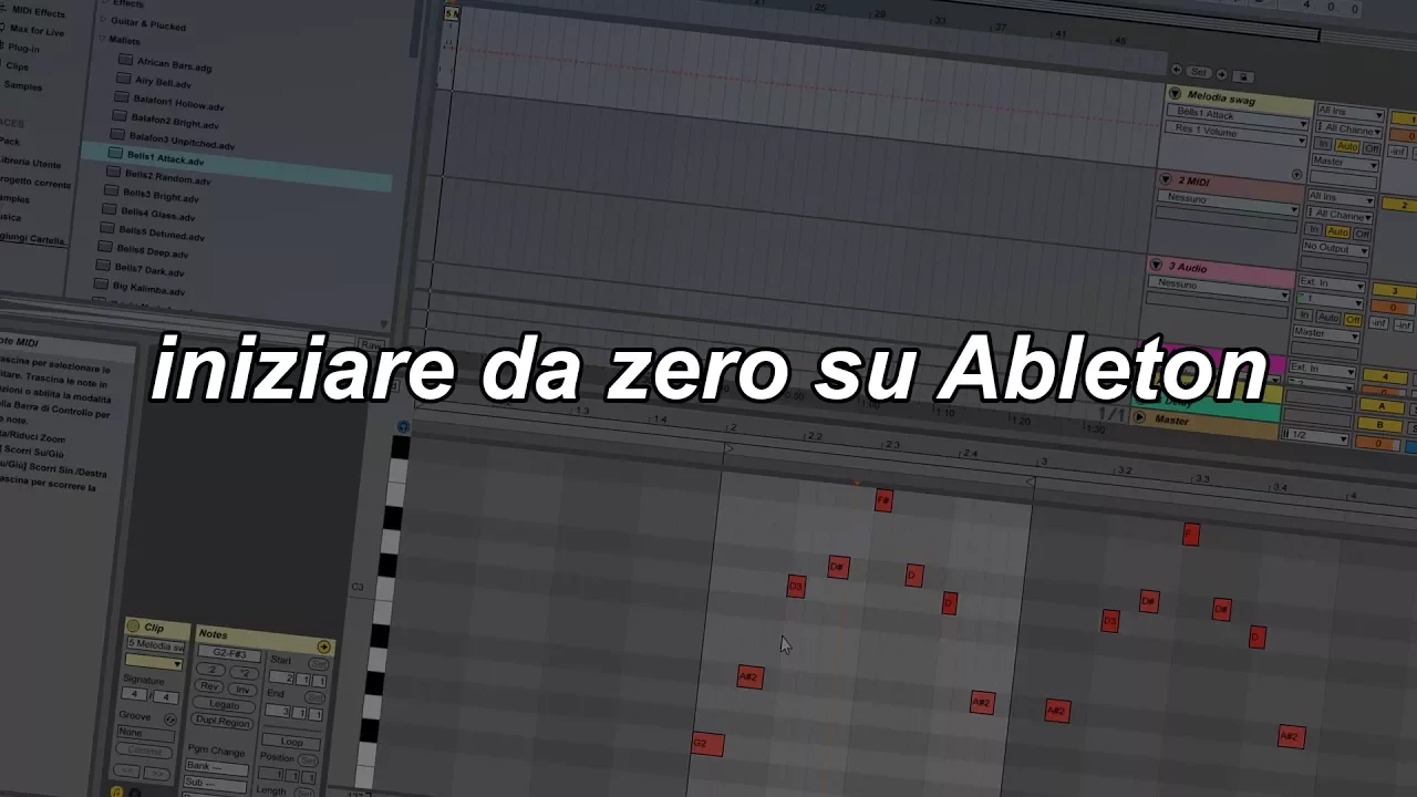 Iniziare da zero su Ableton