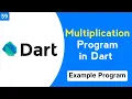 Multiplication program in dart dart code examples dart programming language