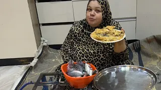 ام جني تعالو نقلي السمك علي الشعله ونتكلم كلام كبير 