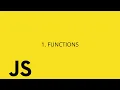 JavaScript Fundamentals Lesson 1 - Functions