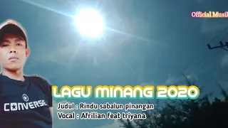 Download RINDU SABALUN PINANGAN (Vocal : Afrilian feat triyana Official MP3
