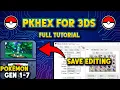 How to Use PKHeX for CFW Nintendo 3DS Pokemon Save Editing Tutorial