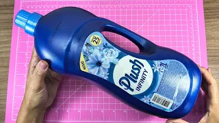 2 IDEIAS LINDÍSSIMAS COM GARRAFA DE AMACIANTE 💙✨