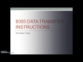 8085 Data Transfer Instructions