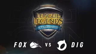 FOX vs. DIG - Week 8 Game 3 | NA LCS Summer Split | Echo Fox vs.Team Dignitas (2017)