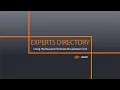 Symplectic Elements Experts Directory Using the Research Network Visualization Tool