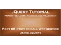 How to call wcf service using jquery