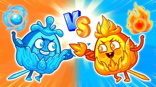 Magic 🔥Fire vs Water💧 Hot or Cold Challenge For Avocado Baby 🤩 Best Kids Cartoon 🥑💖