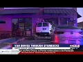 Van drives into Monroe Starbucks