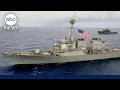 US Navy ship without power for 4 days in South China Sea