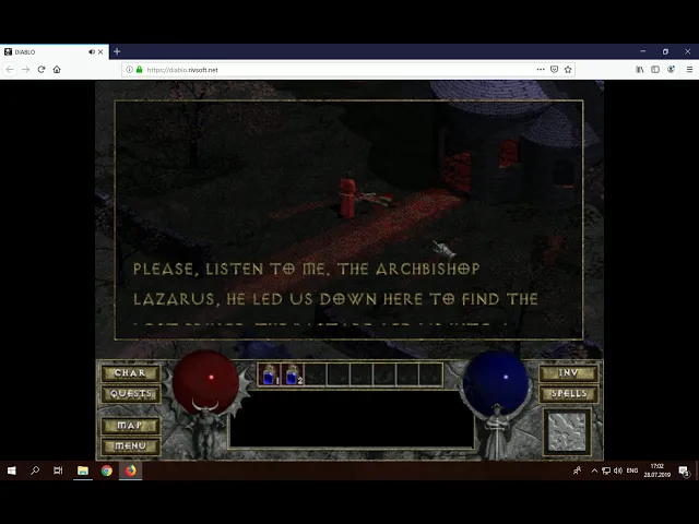 Play Diablo 1 in your browser!