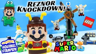 LEGO Super Mario Lakitu Sky World and Reznor Knockdown Speed Build Review