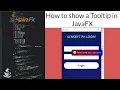 JavaFX Tutorial How to show a Tooltip in JavaFX 2021