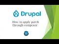 How to apply a patch using Composer