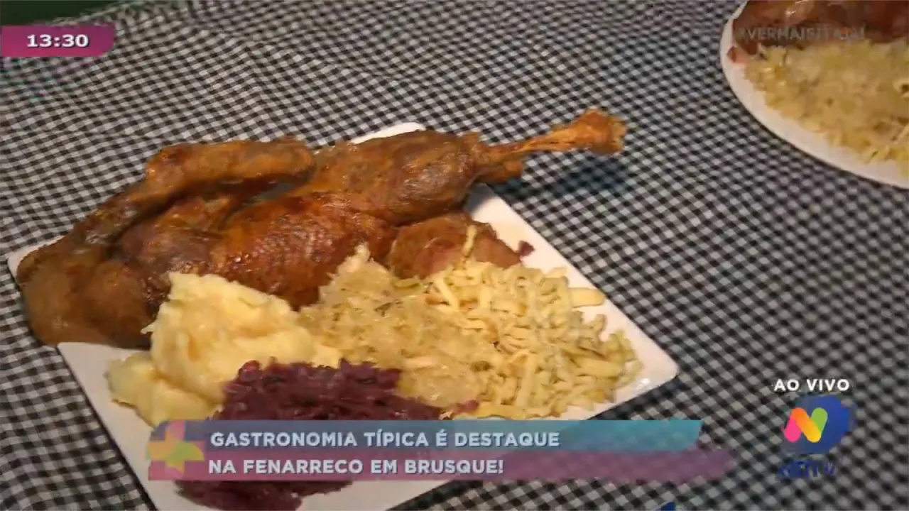 Gastronomia típica é destaque na Fenarreco em Brusque