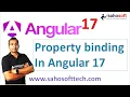 Property binding in Angular 17 Data Binding Angular 17 Tutorials in Hindi