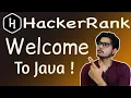 Welcome to java HackerRank Solution JDK JRE JVM How to write first Java Program Hindi