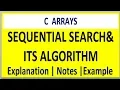 what is an sequential search and its algorithm