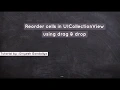 UICollectionView Cell drag and drop Swift 4