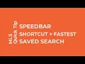 Speedbar Shortcut Fastest Saved Search