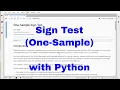 Python - Sign test one sample