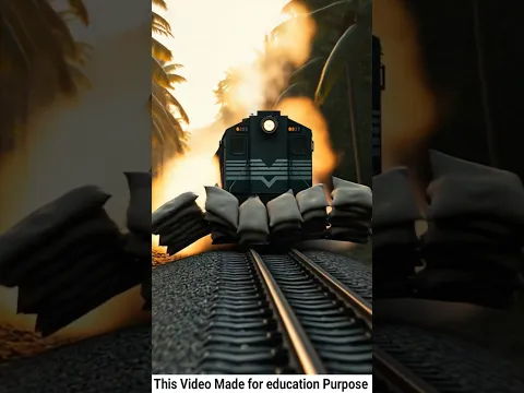 ट्रेन का रास्ता किया बंद #ai #army #train #facts #aishorts #aivideo #aistory #trending #motivation