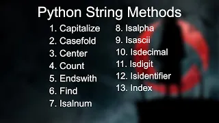 18 - Python String Methods